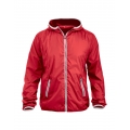 Clique Transition Jacket Hardy (modern Windbreaker with hood) red Men